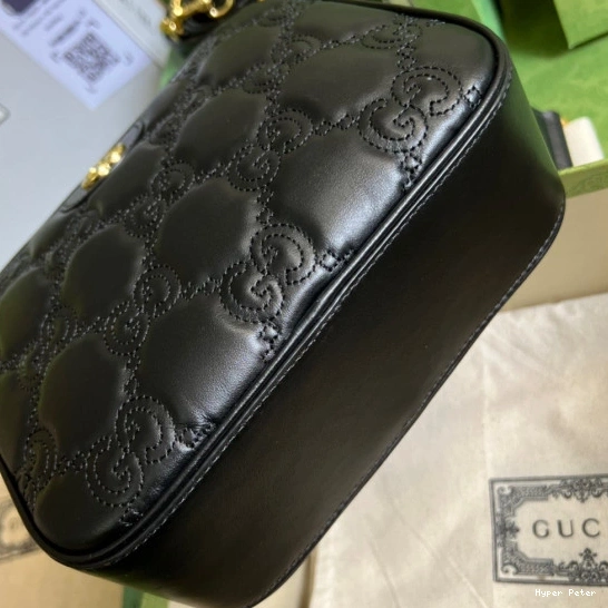 Hyper Peter leather matelassé GG bag shoulder Gucci 0809